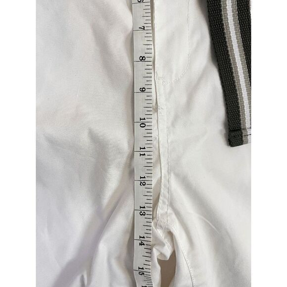 Faze 1 Mens Classic Fit Flat Front Chino Shorts White Sz 32 100% Cotton New with - Picture 8 of 9